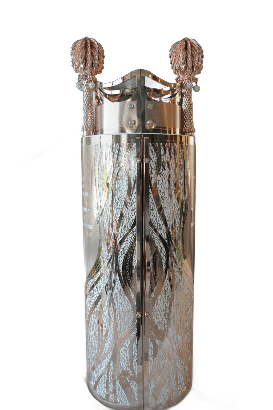 Rose-gold-tone carbon Torah case — Additional back view