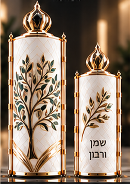 תמונת המחשה זמנית — הזוג המלא: תיק תורה ותיק הפטרה, שבט אשר