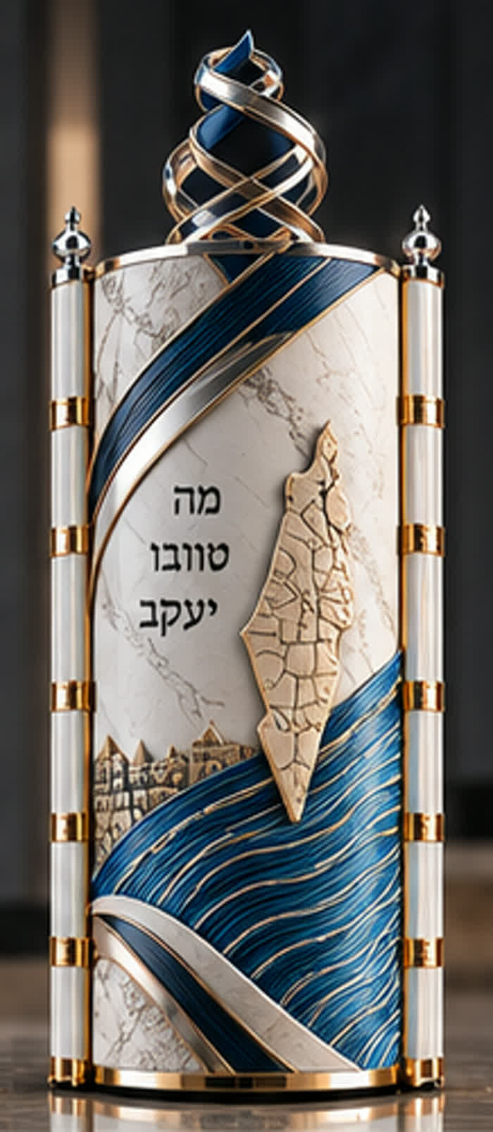 תמונת המחשה זמנית של עיצוב תיק ״מה טובו אוהליך יעקב״