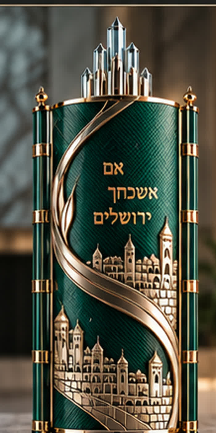 תמונת המחשה זמנית של עיצוב תיק ״אם אשכחך ירושלים״