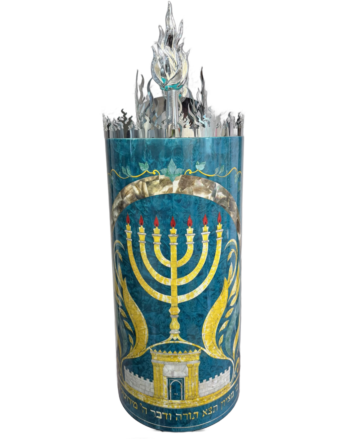 תיק טורקיז בעיטור מנורה — צילום 1