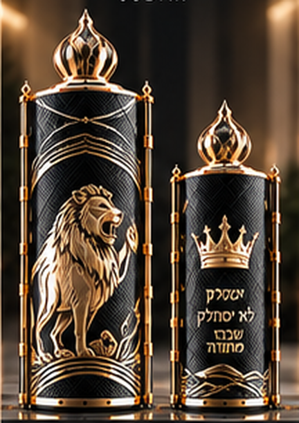 תמונת המחשה זמנית — הזוג המלא: תיק תורה ותיק הפטרה, שבט יהודה