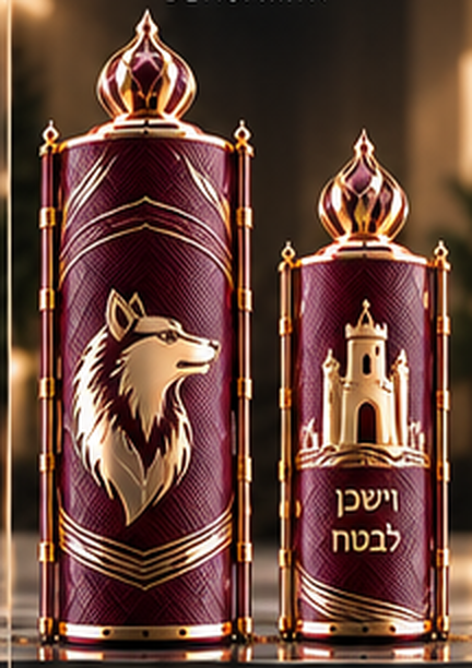 תמונת המחשה זמנית — הזוג המלא: תיק תורה ותיק הפטרה, שבט בנימין