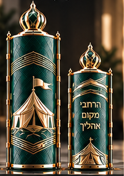 תמונת המחשה זמנית — הזוג המלא: תיק תורה ותיק הפטרה, שבט גד